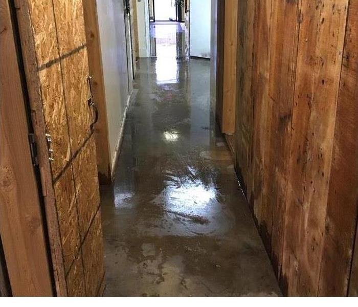 flooded out  hallway 