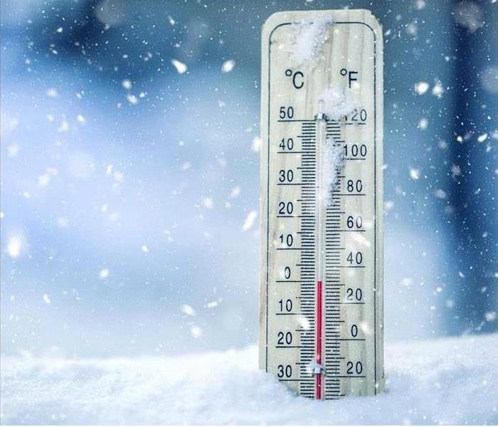 Thermometer below zero 